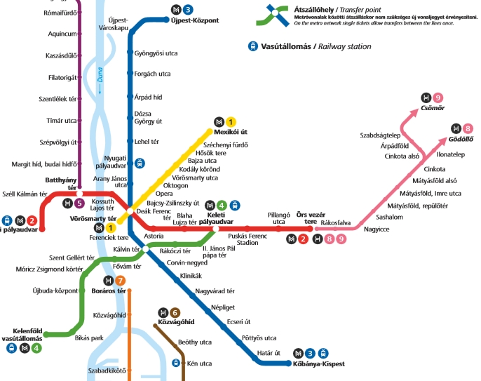 Budapest-metro-map